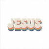 Jesus Christ - Christian Rainbow Logo