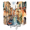 Venedig Aquarell, Ich liebe Venedig
