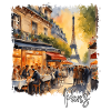 Pariser Aquarell, Paris, Frankreich
