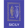 Sicilian fish silhouette Sicily