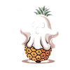 Ananas Fantôme Halloween