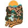 Ardèche France Nature Illustration