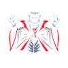 Vampir Kostüm Blutsauger Halloween Grusel 