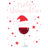 Merry Christmas Wine Glass Christmas