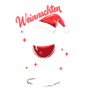 Merry Christmas Wine Glass Christmas