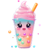 Kawaii Bubble Tea Mug Pastel