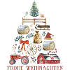 Farmhouse - Merry Christmas - Tractor