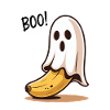 Banana Ghost Halloween