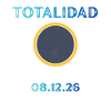 Totality of the 2026 solar eclipse