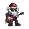 Père Noël Guitare Père Noël