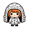 Winter Eskimo Iglu Comic