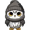 Eule Comic Winter Cozy