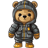 Bear Winter Comic Cute
