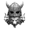 Viking Helmet Wolf