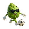Artichoke Foosball with Sunglasses Faußball