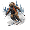 Bear Ski Skiing
