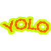 YOLO Neon Lime Psychedelic