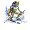 Frog Ski Skiing