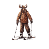 Moose Ski Skiing