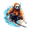 Panda Ski Skiing