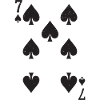 Seven Spades Hearts Pattern Spades