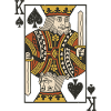 König der Pik Kartenkunst