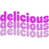 Delicious Typo Gradient Pattern