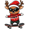Deer Christmas Funny