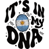 ADN argentin Drapeau argentin Hispanique