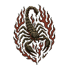 Flame Scorpion Illustration