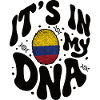 ADN colombien Colombie Drapeau hispanique