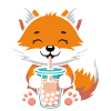Kawaii Bubble Tee Fuchs Boba Tee