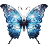 Blue Butterfly – Glossy Insect Design