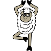 Sheep Tired Exhausted Sad Yoga Tree Pose Comic