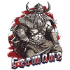 Guerrier nordique avec hache Germane