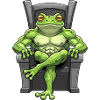 Cool Cartoon Frog Fitness Bodybuilding