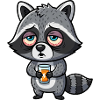 Waschbär Energie Kraftlos Morgenmuffel Koffein 