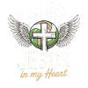 Volleyball & Jesus – Cross with Wings Design