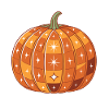 Sparkly Glowing Pumpkin