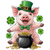 Lucky Pig Shamrock
