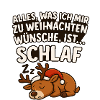 Christmas Cute Reindeer Sleep Cartoon Sweater