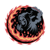 Flammender Sensenmann-Kreis