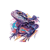 Frosch Farbklecks Kunst