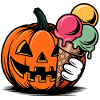 Kürbis Eiszauber Halloween