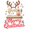 Merry Quiltmas Couture festive Père Noël Noël