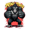 Imprimé Primal Power Gorila
