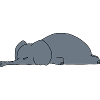 Fauler Elefant Schlaft Lustiger Sarkasmus Tierdesign