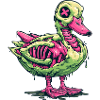 Neon Zombie Duck Ribcage