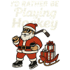 Lustiges Eishockey TShirt Weihnachtsgeschenk