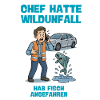 Chef Hatte Wildunfall Fisch Illustration 